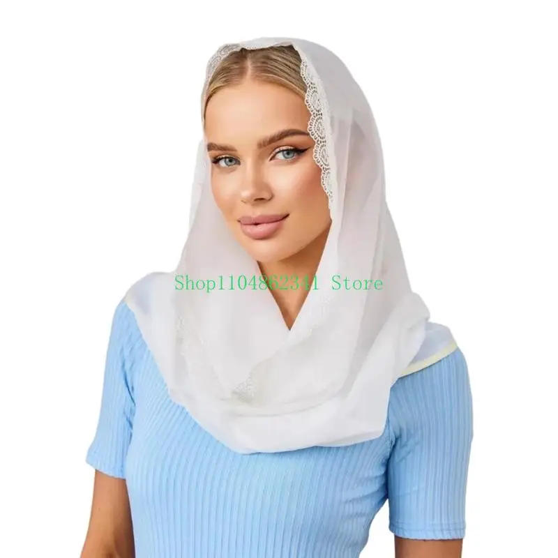 5asd Delicate Lace Headscarf for Christian Women Church Services Chapel Soft Fashionable Ladies Neck Scarf
5asd Delicate Lace Headscarf for Christian Women Church Services Chapel Soft Fashionable Ladies Neck Scarf
