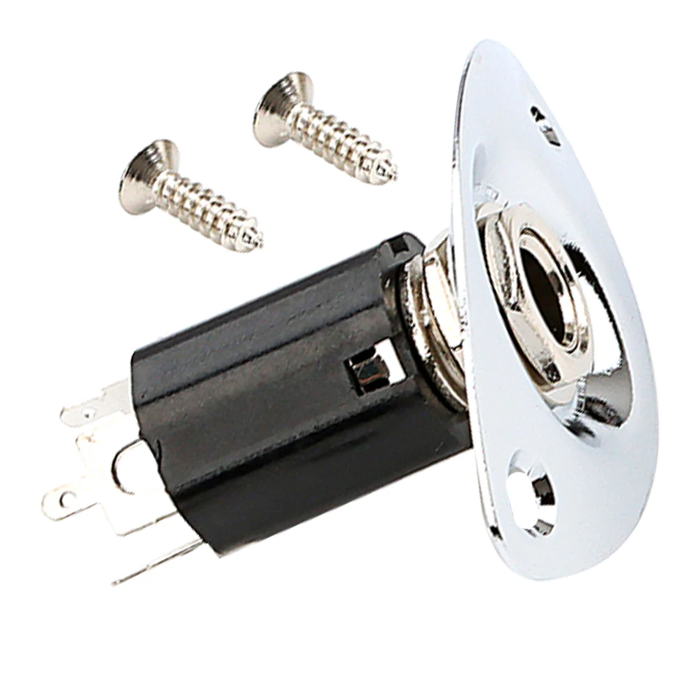 Tail Pin Jack Acoustic Guitar Strap Adapter Output Plate Socket Wiring Metal Parts Replacement Mount
Tail Pin Jack Acoustic Guitar Strap Adapter Output Plate Socket Wiring Metal Parts Replacement Mount