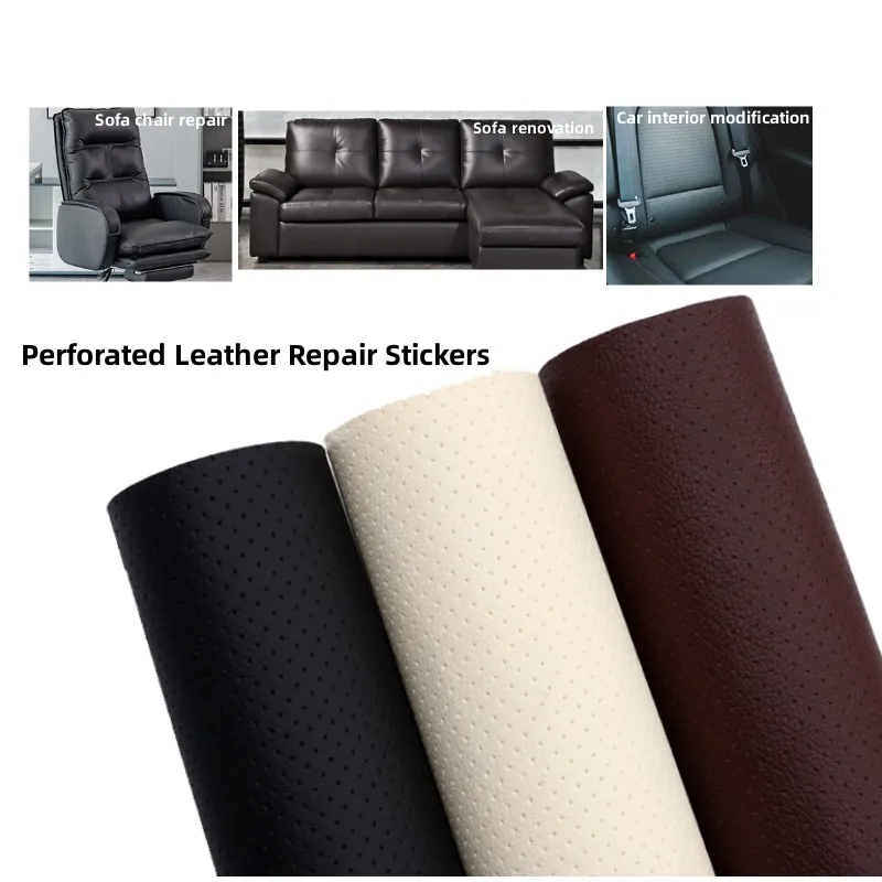 Breathable Perforated Leather Sticker PVC Self Adhesive Leather Patch for Sofa Hole Car Seats Artificial Sticker Refurbishment
Breathable Perforated Leather Sticker PVC Self Adhesive Leather Patch for Sofa Hole Car Seats Artificial Sticker Refurbishment