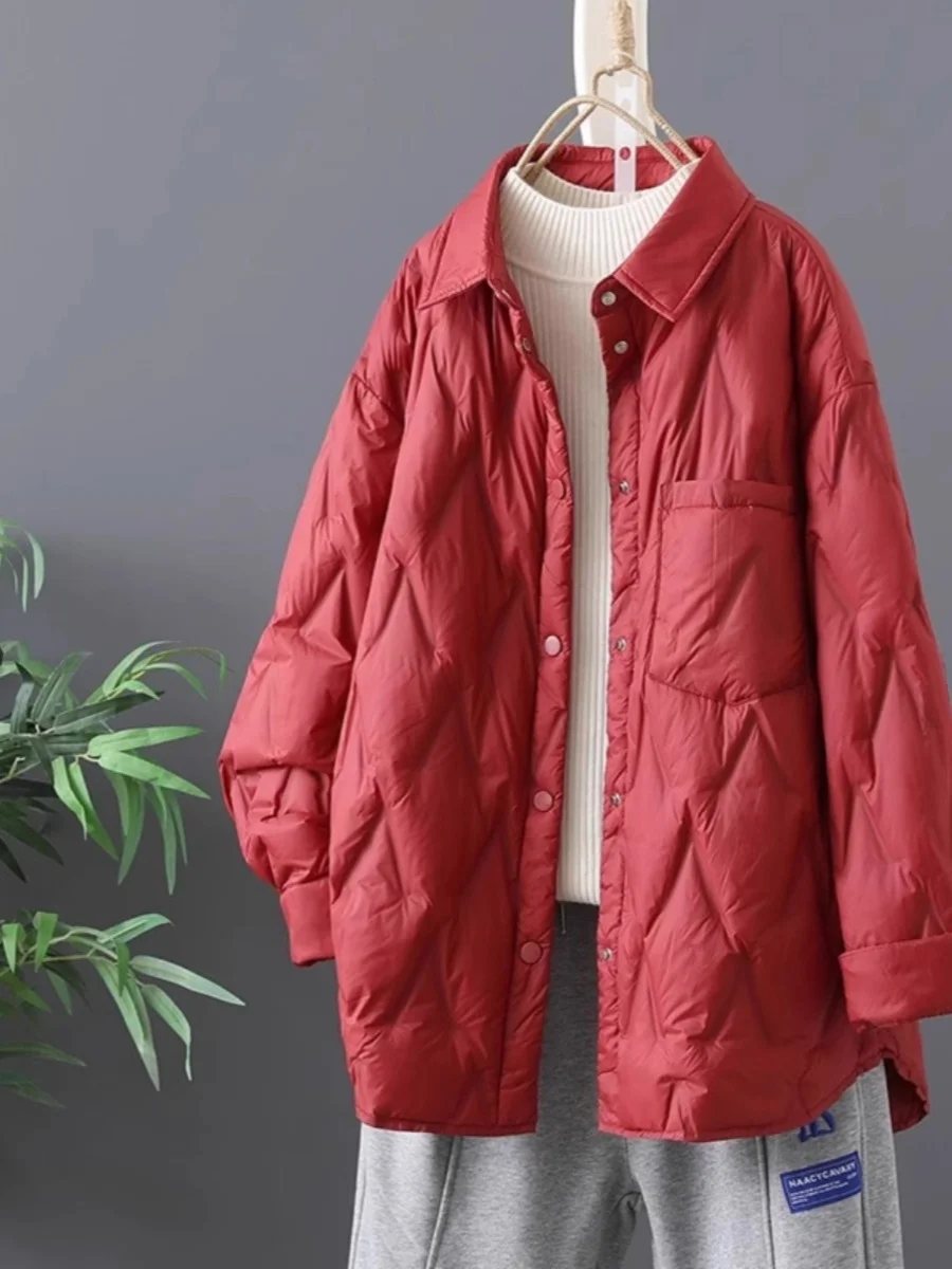 Новая осенне-зимняя свободная легкая куртка с воротником-стойкой из хлопка для женщин, модная универсальная верхняя одежда
Новая осенне-зимняя свободная легкая куртка с воротником-стойкой из хлопка для женщин, модная универсальная верхняя одежда