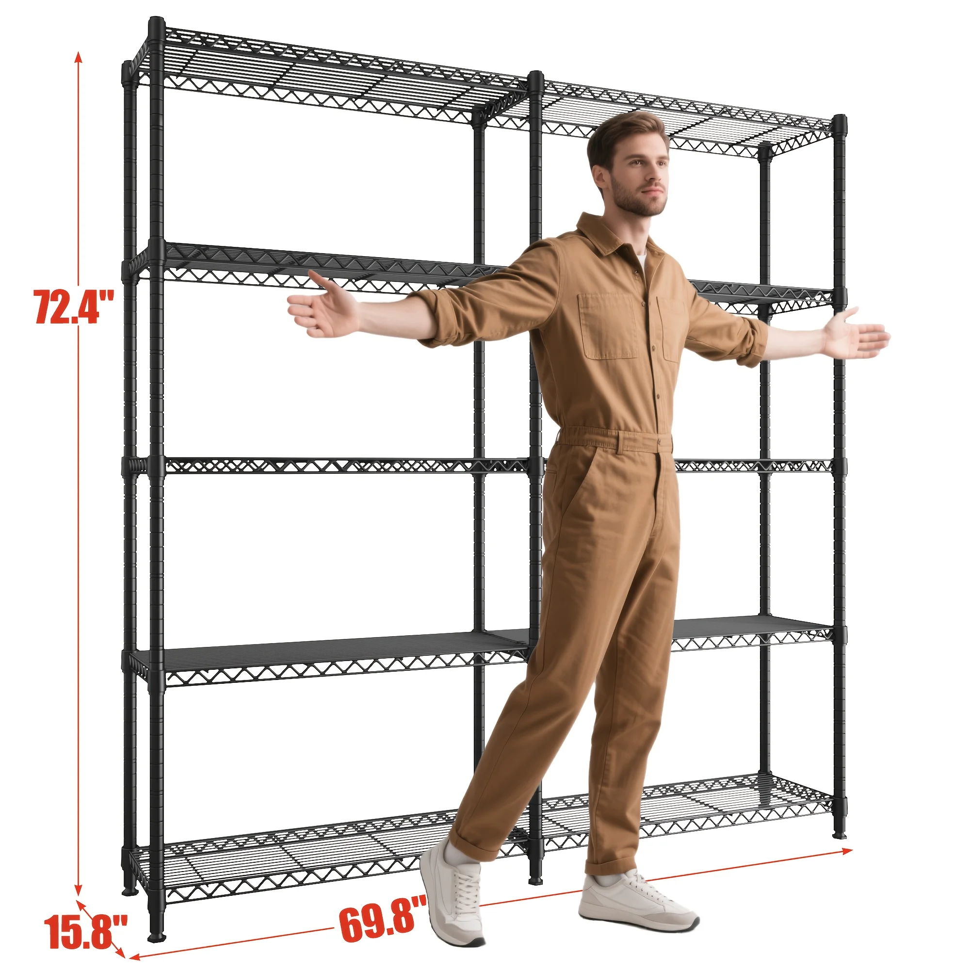 Bamboo Joint Pipe Storage Rack 175 Five-Layer Row 0.8B, Standing Shelf, Standing Shelf
Bamboo Joint Pipe Storage Rack 175 Five-Layer Row 0.8B, Standing Shelf, Standing Shelf