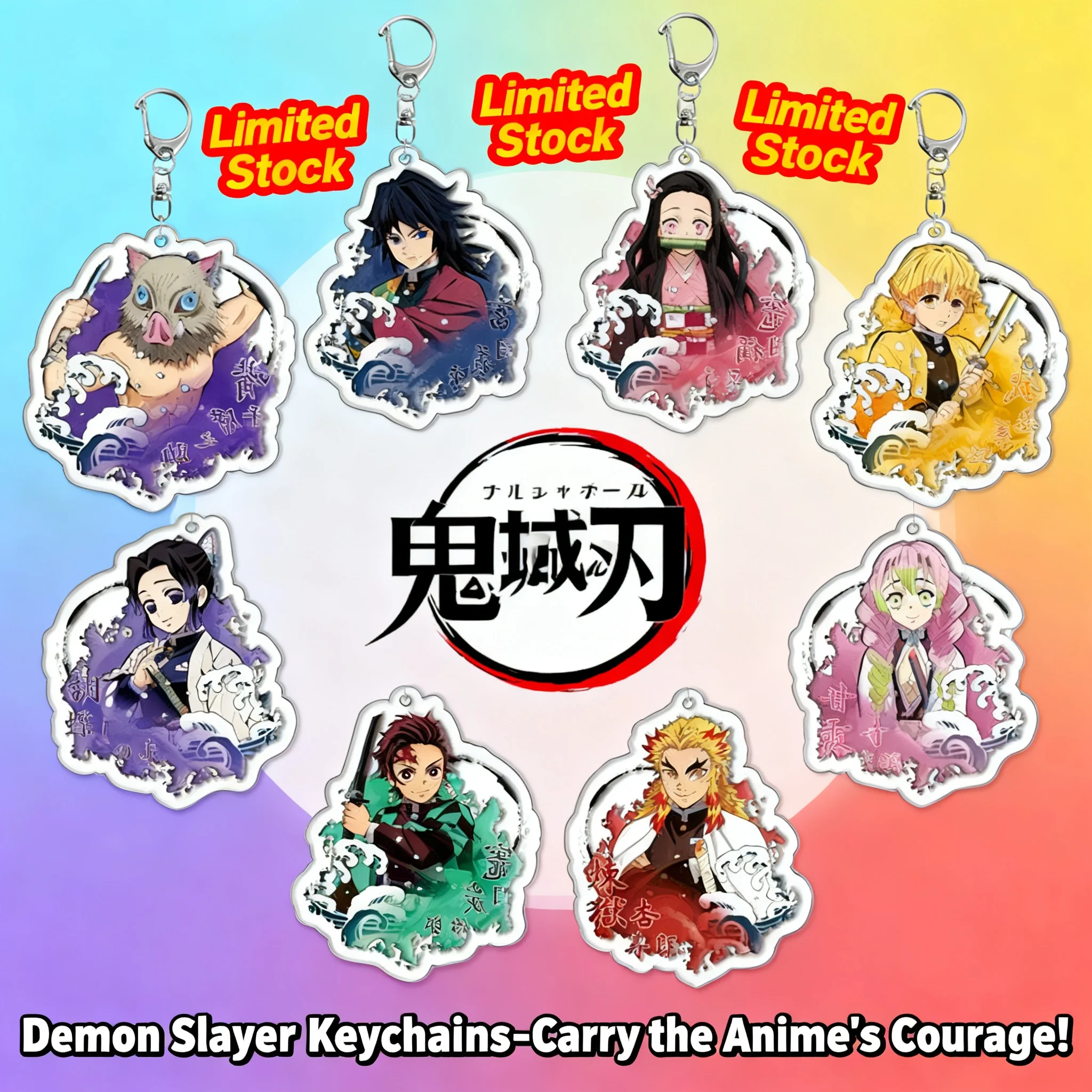 Demon Slayer Kimetsu no Yaiba Tanjiro Kamado Nezuko Kamado Acrylic Keychain Anime Merchandise Cross Border Ready Stock
Demon Slayer Kimetsu no Yaiba Tanjiro Kamado Nezuko Kamado Acrylic Keychain Anime Merchandise Cross Border Ready Stock