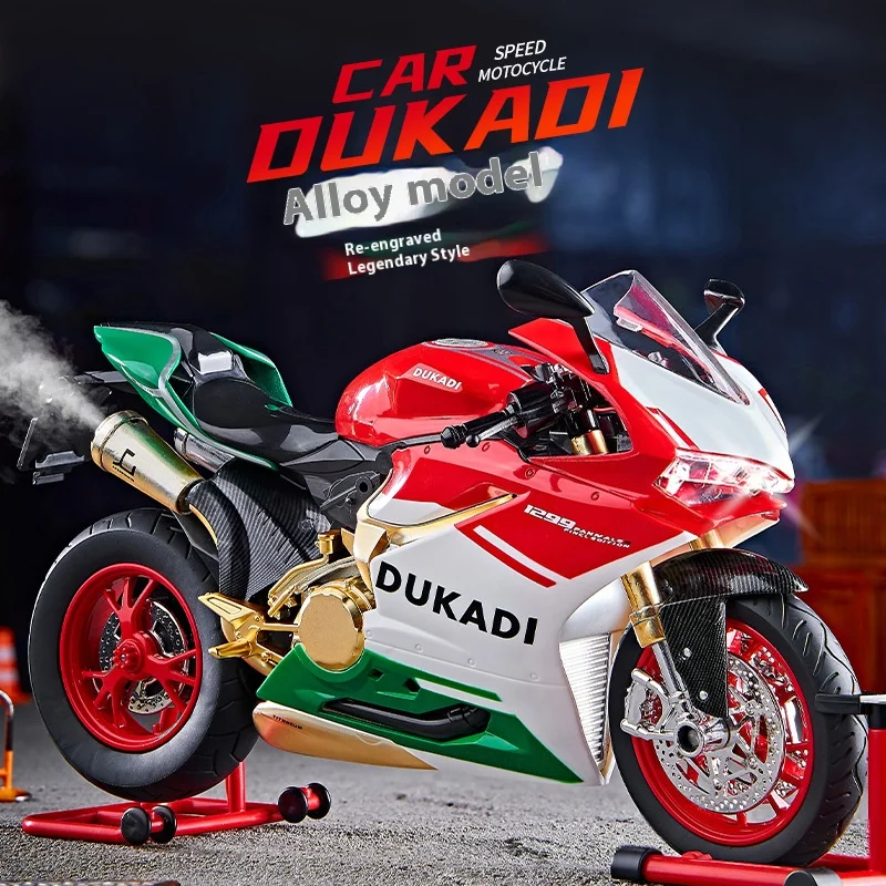 Ignition Start SuPer-Large high-End Spray Dynamic1:9 Ducati 1199 Simulation Locomotive Motorcycle Alloy Car Model Oversized Toy
Ignition Start SuPer-Large high-End Spray Dynamic1:9 Ducati 1199 Simulation Locomotive Motorcycle Alloy Car Model Oversized Toy