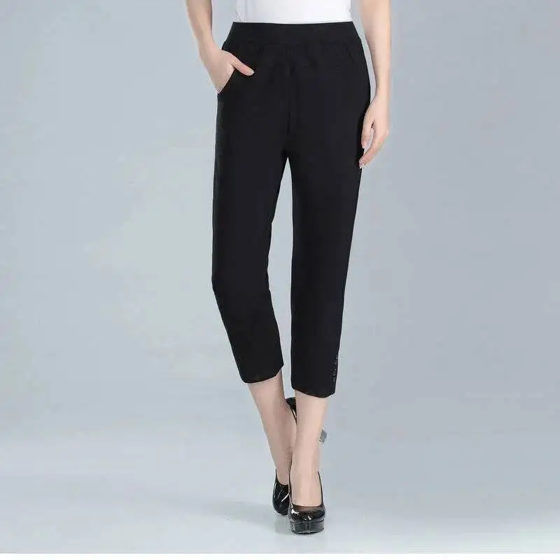 2025 Summer Women Pants Casual High Waist Solid Color Calf-Length Capris Pants Korean Fashion Women's Breeches 3XL
2025 Summer Women Pants Casual High Waist Solid Color Calf-Length Capris Pants Korean Fashion Women's Breeches 3XL