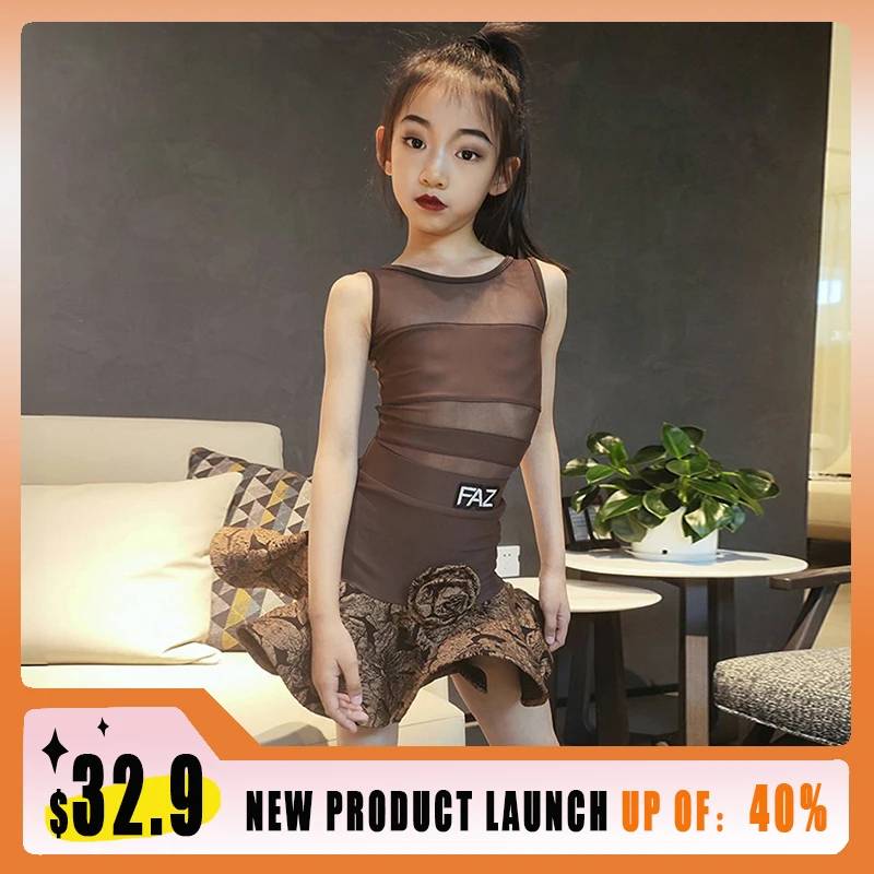 2025 Latin Dance Dress For Girls Samba Rumba Practice Clothing Coffee Modern Dancewear Salsa Stage Performance Costume VBH1168
2025 Latin Dance Dress For Girls Samba Rumba Practice Clothing Coffee Modern Dancewear Salsa Stage Performance Costume VBH1168