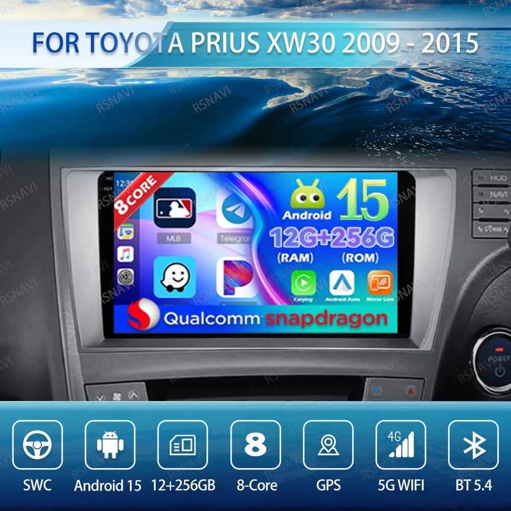 Android 15 Car Radio For Toyota Prius XW30 2009 - 2015 DVD Head Unit Multimedia Wireless Carplay Auto BT Navigation Viedo Player
Android 15 Car Radio For Toyota Prius XW30 2009 - 2015 DVD Head Unit Multimedia Wireless Carplay Auto BT Navigation Viedo Player