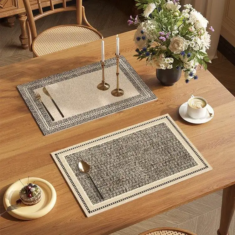Retro Leather Dining Table Mat Waterproof Oilproof Kitchen High End Feel Table Heat Insulation Pad American Country Style
Retro Leather Dining Table Mat Waterproof Oilproof Kitchen High End Feel Table Heat Insulation Pad American Country Style