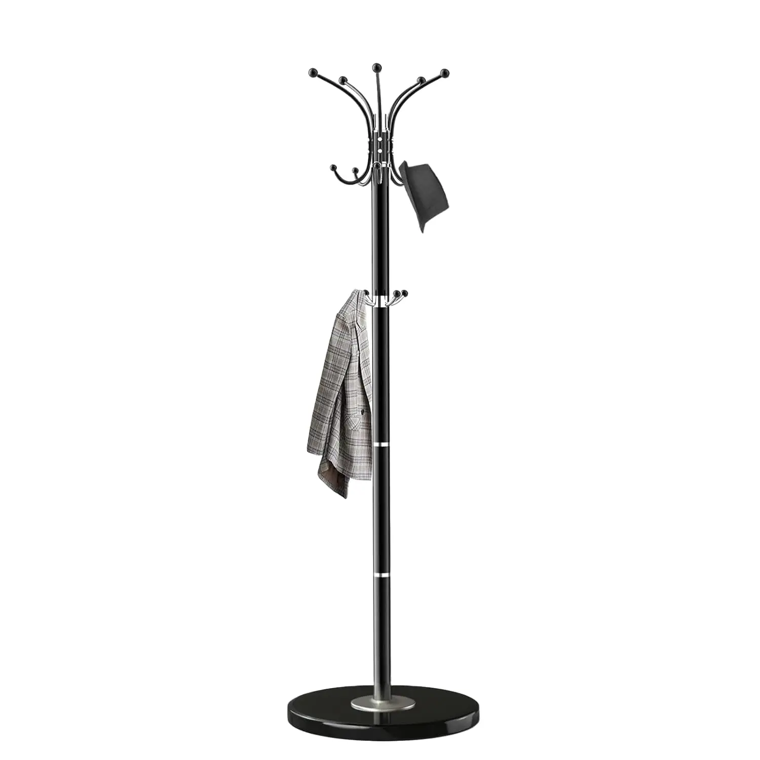 Coat Rack with Natural Marble Base, Metal Freestanding Coat Racks with 14 Hooks, 360°Rotary Coat Rack Stand for, Customized
Coat Rack with Natural Marble Base, Metal Freestanding Coat Racks with 14 Hooks, 360°Rotary Coat Rack Stand for, Customized