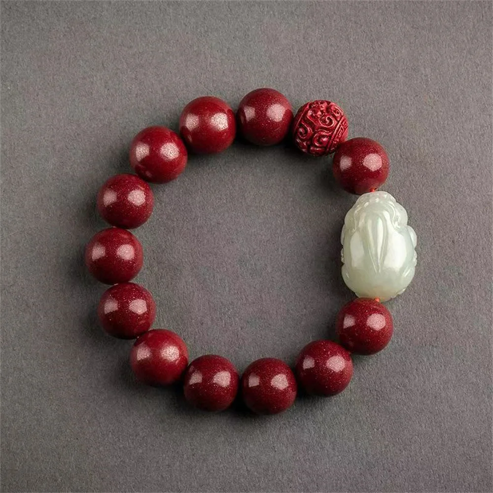 Raw Mineral Purple Gold Sand And Tian Jade Pixiu Hand String Men And Women In The Year Of The Transfer Of Buddha Bead
Raw Mineral Purple Gold Sand And Tian Jade Pixiu Hand String Men And Women In The Year Of The Transfer Of Buddha Bead