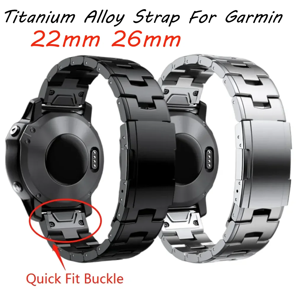 22 26mm Titanium Metal Band for Garmin Fenix 8 7X 7 6X Pro 5X Bracelet Quick Fit Replacement Strap for Garmin Instinct/Epix Belt
22 26mm Titanium Metal Band for Garmin Fenix 8 7X 7 6X Pro 5X Bracelet Quick Fit Replacement Strap for Garmin Instinct/Epix Belt