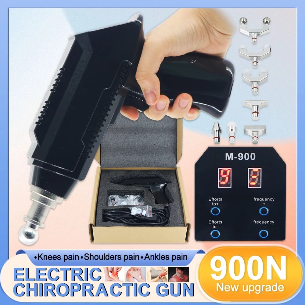900N Electric Chiropractic Massage Gun Activation Therapy Spinal Correction Body Relax Massage Chiropractic Adjusting Tool
900N Electric Chiropractic Massage Gun Activation Therapy Spinal Correction Body Relax Massage Chiropractic Adjusting Tool