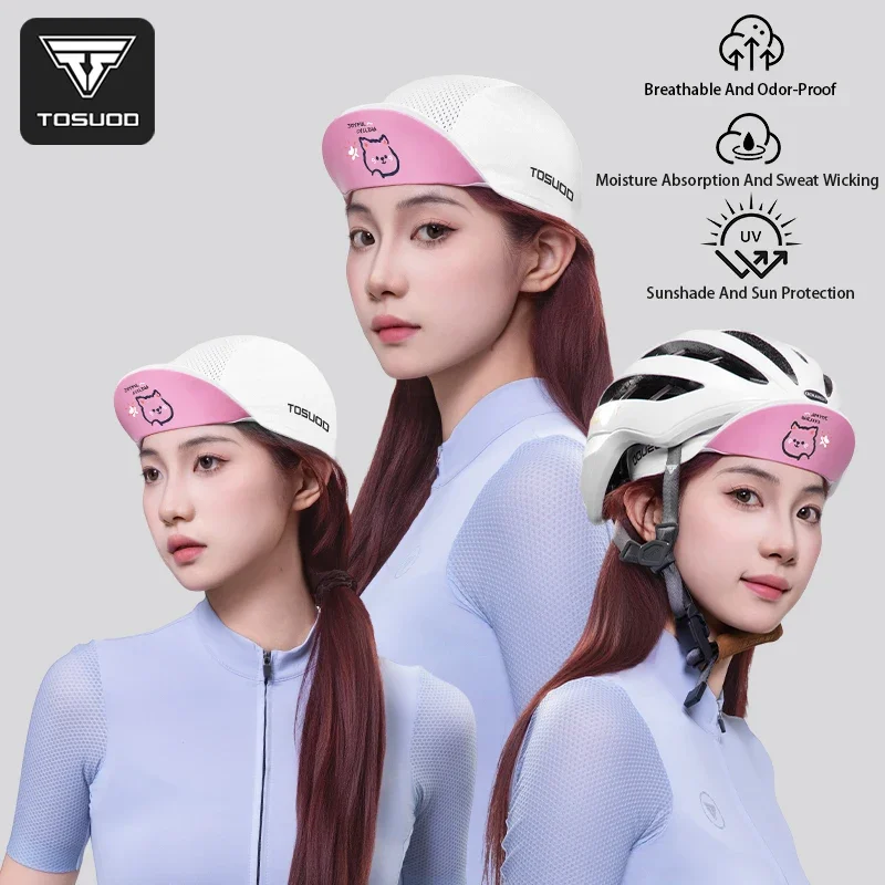 TOSUOD Быстросохнущая и влагоотводящая велосипедная кепка с эластичной лентой и лентой для защиты от пота, дышащий солнцезащитный козырек, солнцезащитные кепки
TOSUOD Быстросохнущая и влагоотводящая велосипедная кепка с эластичной лентой и лентой для защиты от пота, дышащий солнцезащитный козырек, солнцезащитные кепки