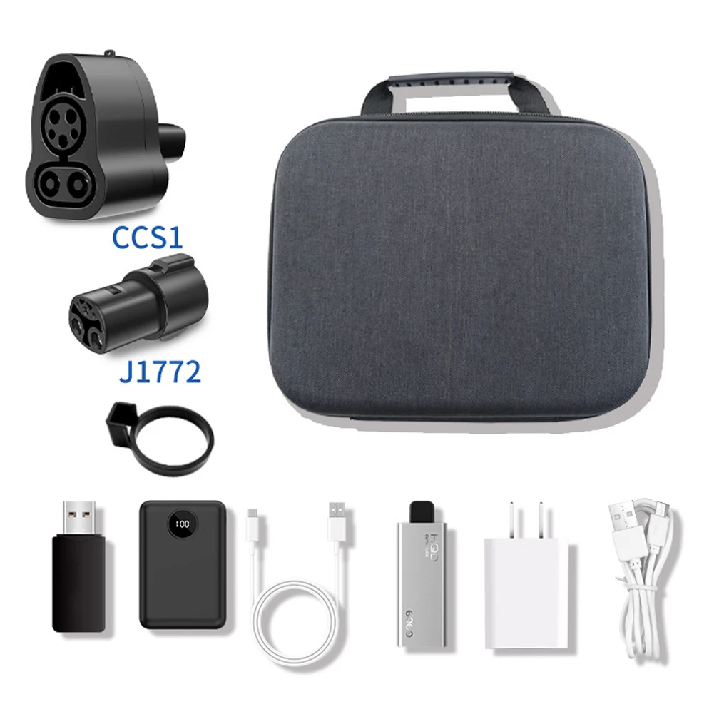 For Tesla CCS1 J1772 Charger Adapter Portable Storage Bag Waterproof Travel Carry Bag for Electric Vehicle Charging Accessories
For Tesla CCS1 J1772 Charger Adapter Portable Storage Bag Waterproof Travel Carry Bag for Electric Vehicle Charging Accessories