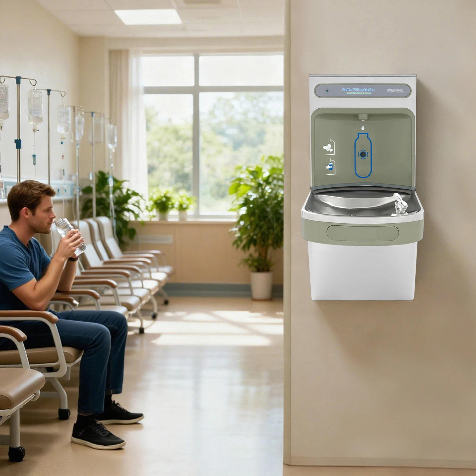 Станция для наполнения бутылок Настенная станция для наполнения бутылок Настенный диспенсер для воды Индукционный диспенсер для воды Охлаждение 200 Вт
Станция для наполнения бутылок Настенная станция для наполнения бутылок Настенный диспенсер для воды Индукционный диспенсер для воды Охлаждение 200 Вт