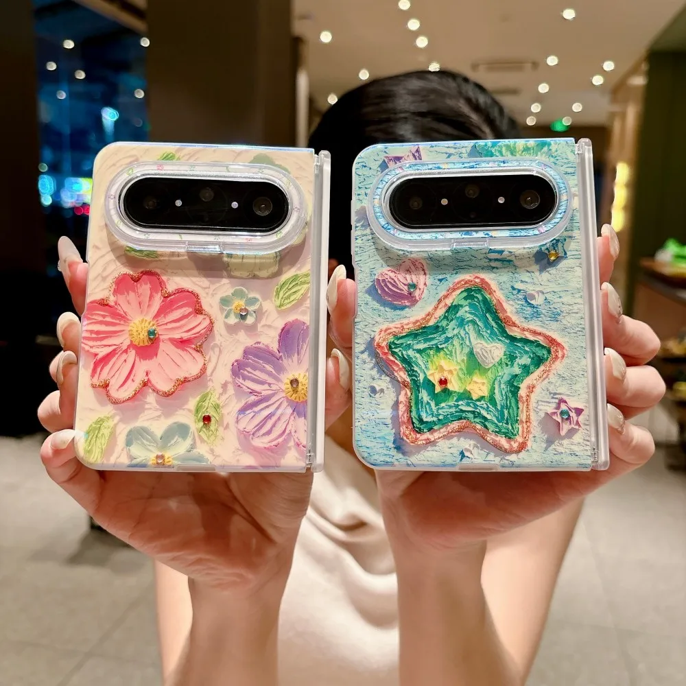 Jewelled For HuaWei Pura X Max Oil Painting Flower Phone Case PC Hard Shell Fashion Protective Back Cover
Jewelled For HuaWei Pura X Max Oil Painting Flower Phone Case PC Hard Shell Fashion Protective Back Cover