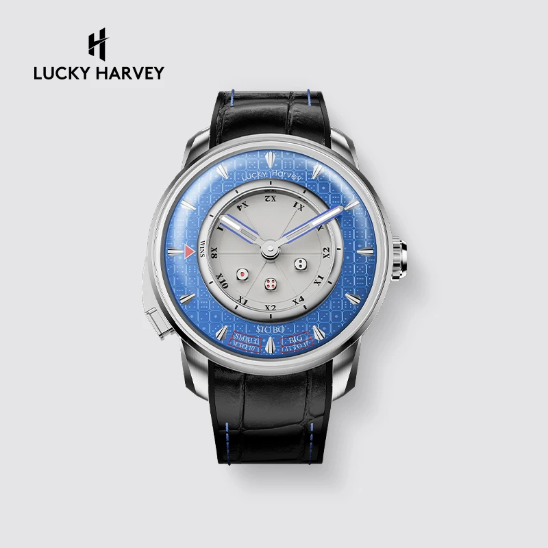 Lucky Harvey 2.5MM Micro-carving Dice Dial Automatic Mechanical Watch Cambered Sapphire Mirror Watches for Men
Lucky Harvey 2.5MM Micro-carving Dice Dial Automatic Mechanical Watch Cambered Sapphire Mirror Watches for Men