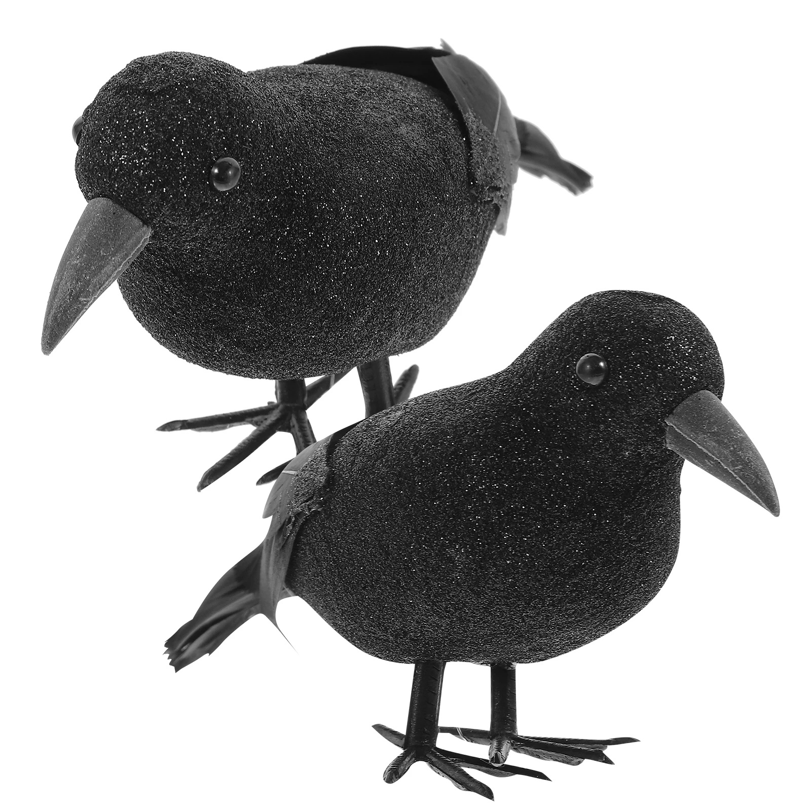 2 Pcs Simulation Crow Ornament Black Plume Decoration Halloween Crow Figurine Realistic Shape Photo
2 Pcs Simulation Crow Ornament Black Plume Decoration Halloween Crow Figurine Realistic Shape Photo