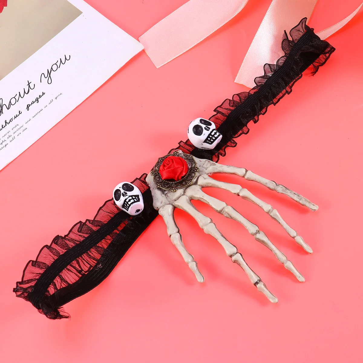 1Pcs Skull and Hand Bone Pendant Necklace Stylish Gothic Punk Halloween Fancy Party Dress Up Jewelry Hand Bone Necklace
1Pcs Skull and Hand Bone Pendant Necklace Stylish Gothic Punk Halloween Fancy Party Dress Up Jewelry Hand Bone Necklace