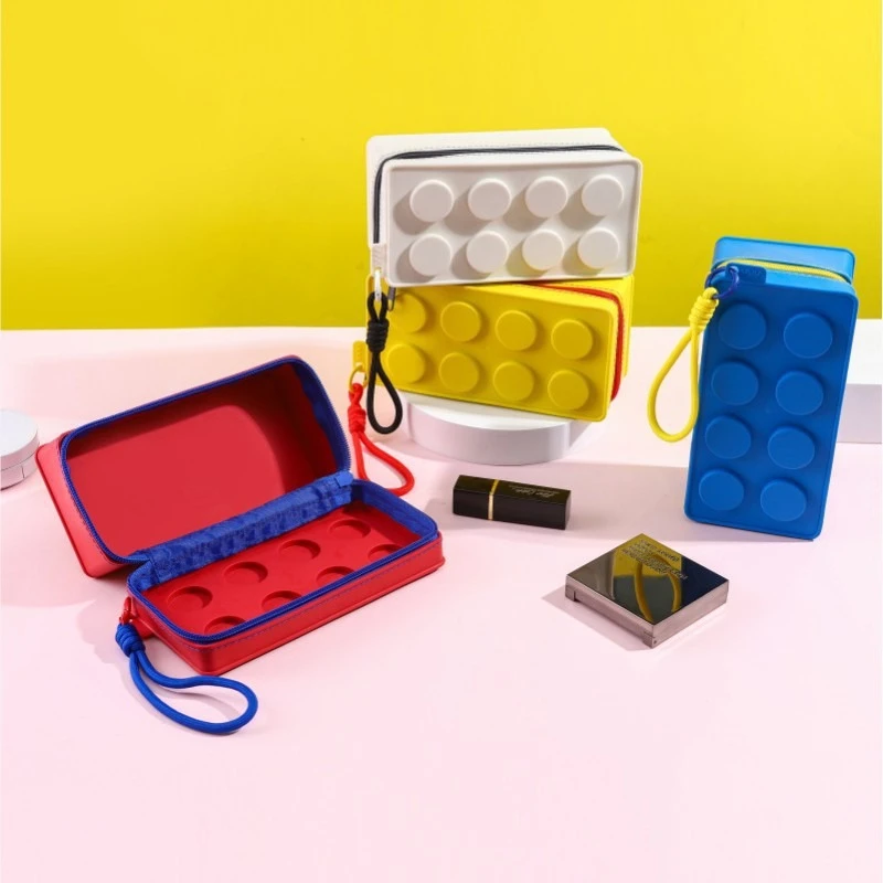Creative Building Block Shaped Handbag Pen Storage Bag with Rope Portable Stationery Organizer Pencil Case Sundries Organizer
Creative Building Block Shaped Handbag Pen Storage Bag with Rope Portable Stationery Organizer Pencil Case Sundries Organizer