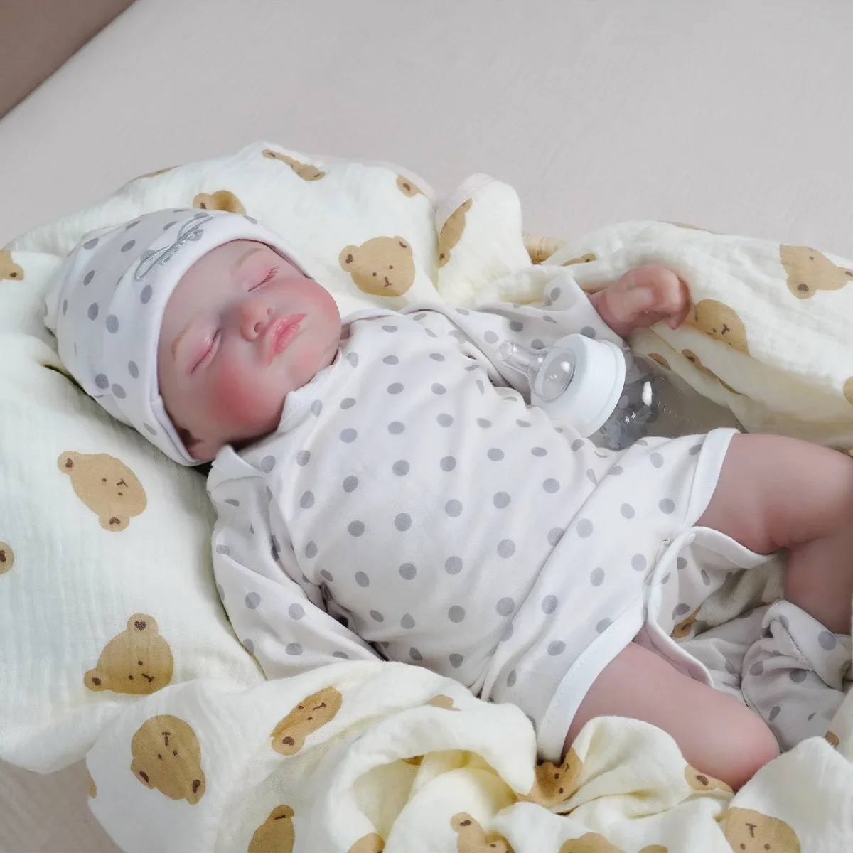 Lifelike Reborn Baby Dolls-20 Inch Sleeping Realistic Newborn Baby Dolls, Soft Cloth Body with Feeding Toy for Kids Age 3 + DIY
Lifelike Reborn Baby Dolls-20 Inch Sleeping Realistic Newborn Baby Dolls, Soft Cloth Body with Feeding Toy for Kids Age 3 + DIY