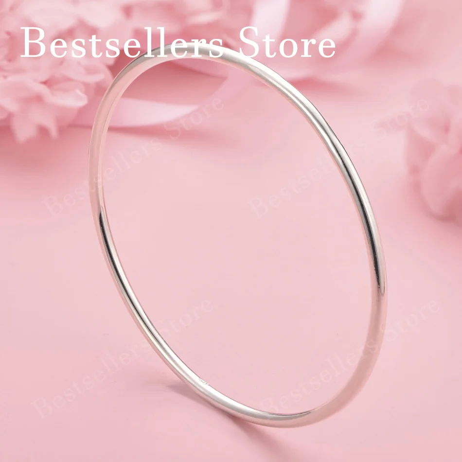 Luxurious 925 Sterling Silver Simple Shiny Round Bracelet Women Party Wedding Jewelry Accessories
Luxurious 925 Sterling Silver Simple Shiny Round Bracelet Women Party Wedding Jewelry Accessories
