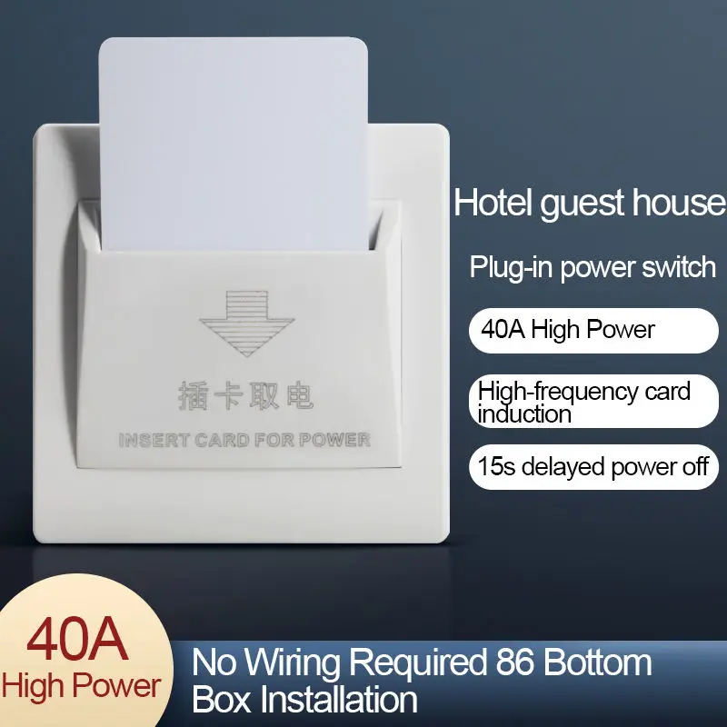 Good Price Smart Hotel Room Energy Saving Key Card Insert Power Light Switch RFID Support 13.56MHz High Frequency Card
Good Price Smart Hotel Room Energy Saving Key Card Insert Power Light Switch RFID Support 13.56MHz High Frequency Card