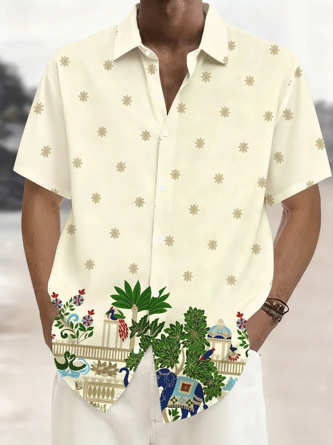 Men's Casual Fashion Hawaiian Shirt Summer Man Short Sleeve Floral Print Breathable Lightweight Beach Party Holiday Shirts
Men's Casual Fashion Hawaiian Shirt Summer Man Short Sleeve Floral Print Breathable Lightweight Beach Party Holiday Shirts