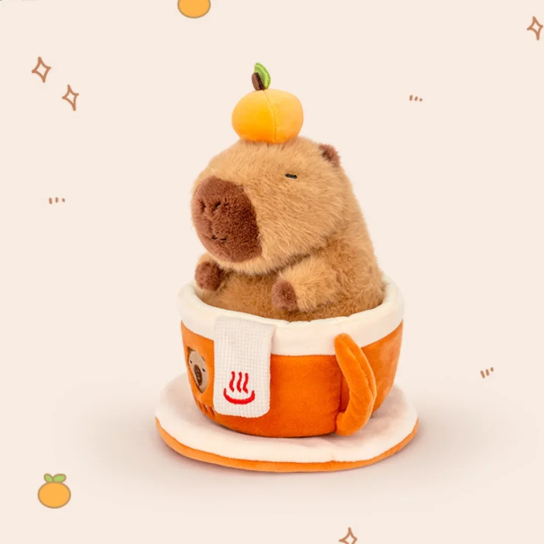 22cm Cute Cartoon Capybara Plush Toys Tea Cup Coaster Kapibala Toys Funny Ornaments Kids Birthday Gift Room Decorative Dolls
22cm Cute Cartoon Capybara Plush Toys Tea Cup Coaster Kapibala Toys Funny Ornaments Kids Birthday Gift Room Decorative Dolls