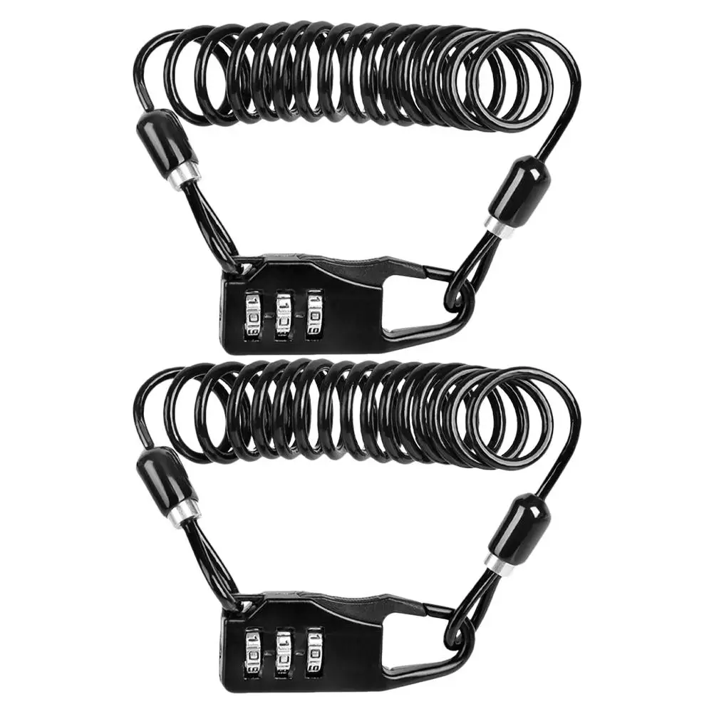 2Pcs Steel Cable Lock Durable Zinc Alloy Material Combination Code Lock for Bike Security Cable Locks Premium Quality
2Pcs Steel Cable Lock Durable Zinc Alloy Material Combination Code Lock for Bike Security Cable Locks Premium Quality