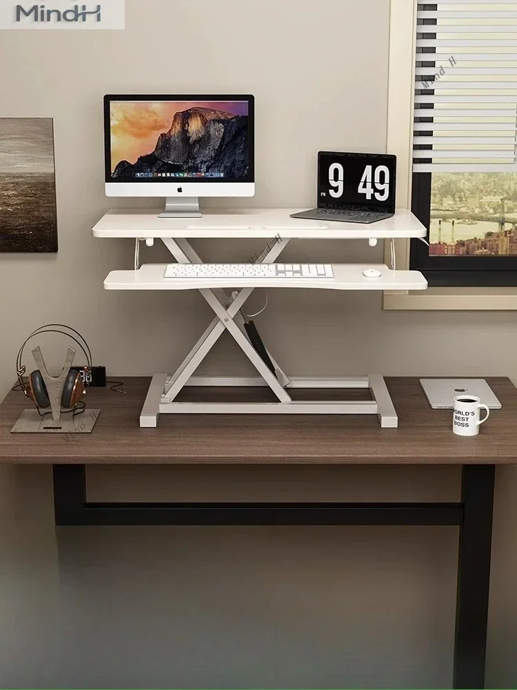Standing desk Lifting workbench Computer desk Desktop heightening notebook desktop folding bracket
Standing desk Lifting workbench Computer desk Desktop heightening notebook desktop folding bracket