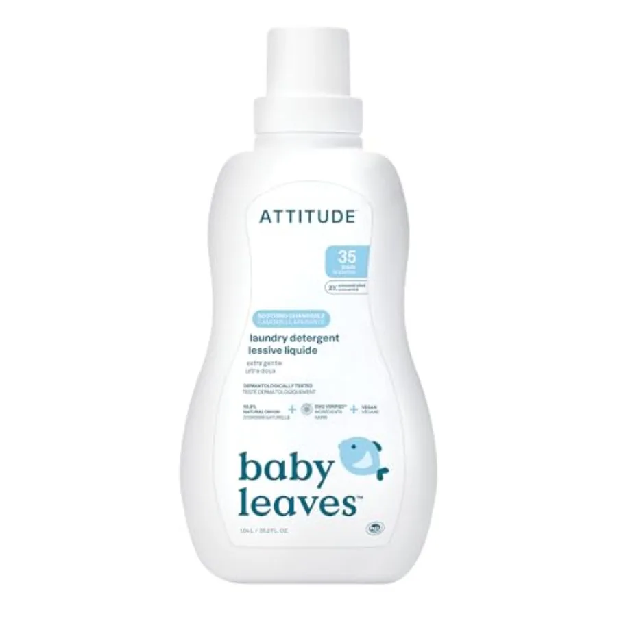 ATTITUDE Baby Laundry Detergent, EWG Verified, Plant and Mineral-Based Formula, HE Compatible, Vegan Household Products, Soothi
ATTITUDE Baby Laundry Detergent, EWG Verified, Plant and Mineral-Based Formula, HE Compatible, Vegan Household Products, Soothi