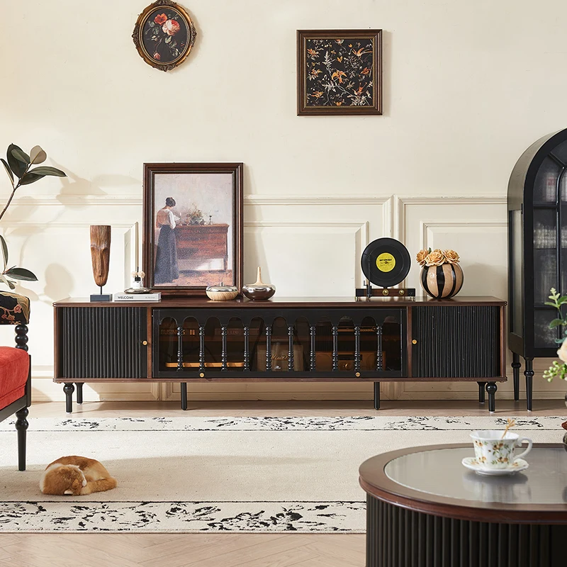 Modern Luxury Retro Foldable TV Stand Simple Design Black Panel Wooden Furniture for Living Room Home Use
Modern Luxury Retro Foldable TV Stand Simple Design Black Panel Wooden Furniture for Living Room Home Use