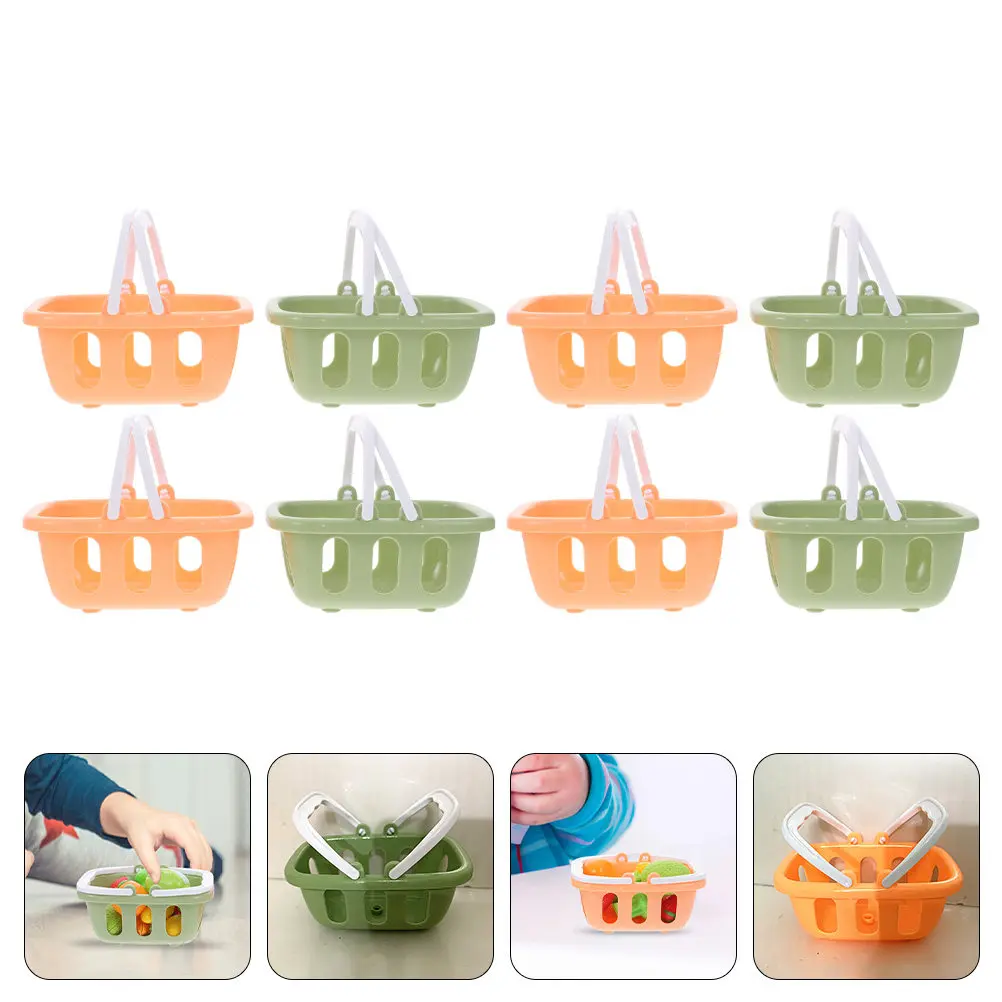 8Pcs Mini Shopping Basket Plastic Basket Set for Kids Pretend Supermarket with Handle for Girls Age 4 5
8Pcs Mini Shopping Basket Plastic Basket Set for Kids Pretend Supermarket with Handle for Girls Age 4 5