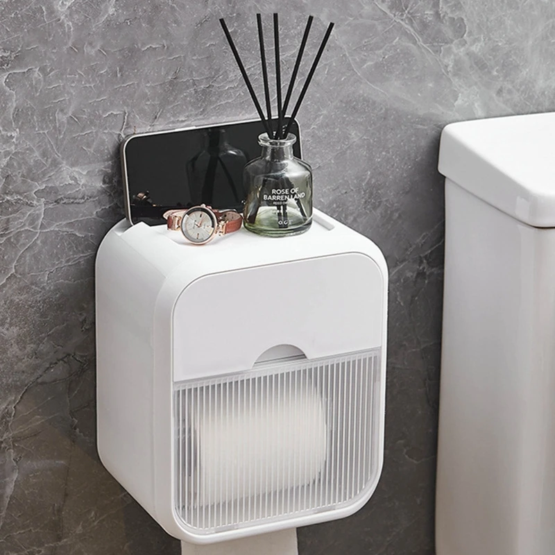 Wall Mounted Toilet Paper Holder Waterproof Tray Roll Tube for Toilet Paper Storage Box Tray Tissue Box Shelf Bathroom Supplies
Wall Mounted Toilet Paper Holder Waterproof Tray Roll Tube for Toilet Paper Storage Box Tray Tissue Box Shelf Bathroom Supplies