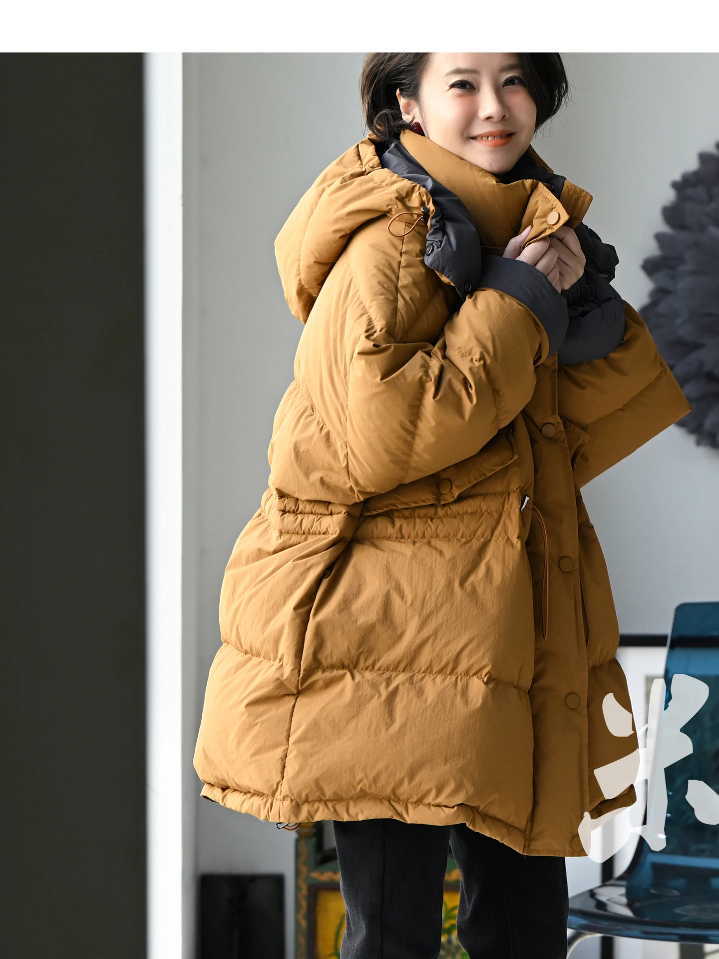 Thiened Retro Color Blo Hooded Mid-Length Women's down Jaet Waist-Cinching Milan Declaration Winter Warm Coat Y57838
Thiened Retro Color Blo Hooded Mid-Length Women's down Jaet Waist-Cinching Milan Declaration Winter Warm Coat Y57838