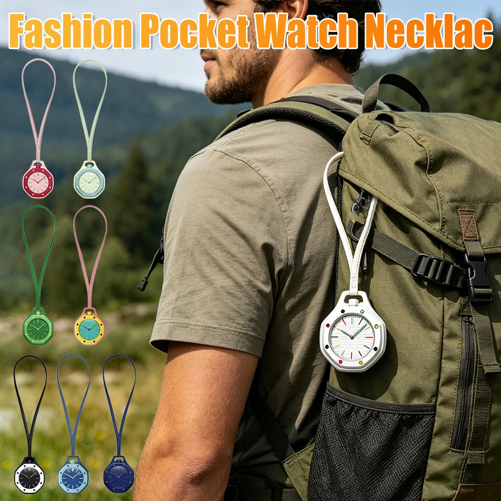 Octagonal Pocket Watch Necklace with PU Leather Lanyard Casual Hanging Watch Quartz Movement Candy Color Quartz Watch for Women
Octagonal Pocket Watch Necklace with PU Leather Lanyard Casual Hanging Watch Quartz Movement Candy Color Quartz Watch for Women