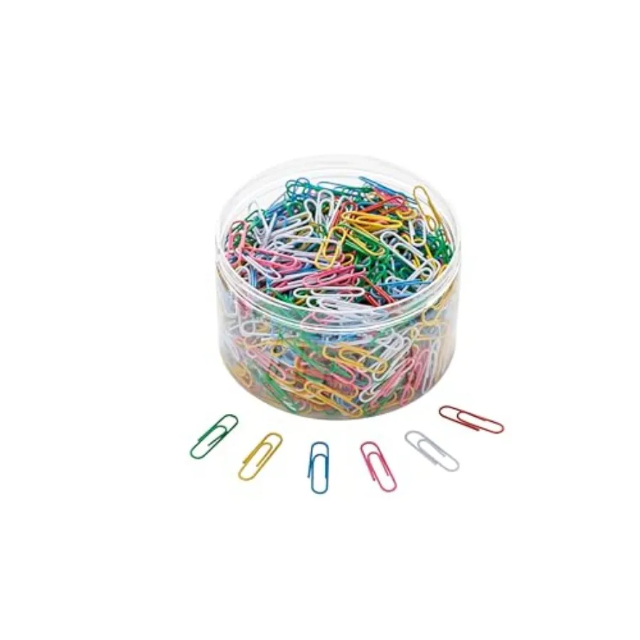 800 PCS Paper Clips and Binder Clips Medium Size, Colored Paper Clips for Office Supplies, and Durable, Use for School Home Mul
800 PCS Paper Clips and Binder Clips Medium Size, Colored Paper Clips for Office Supplies, and Durable, Use for School Home Mul