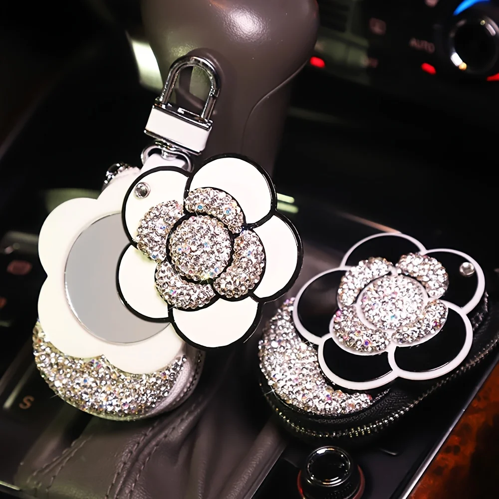 Car Key Chain Bag Camellia Keychain Accessory Protective Key Case Portable Key Organizer Pouch For Cars Interior Accessories
Car Key Chain Bag Camellia Keychain Accessory Protective Key Case Portable Key Organizer Pouch For Cars Interior Accessories