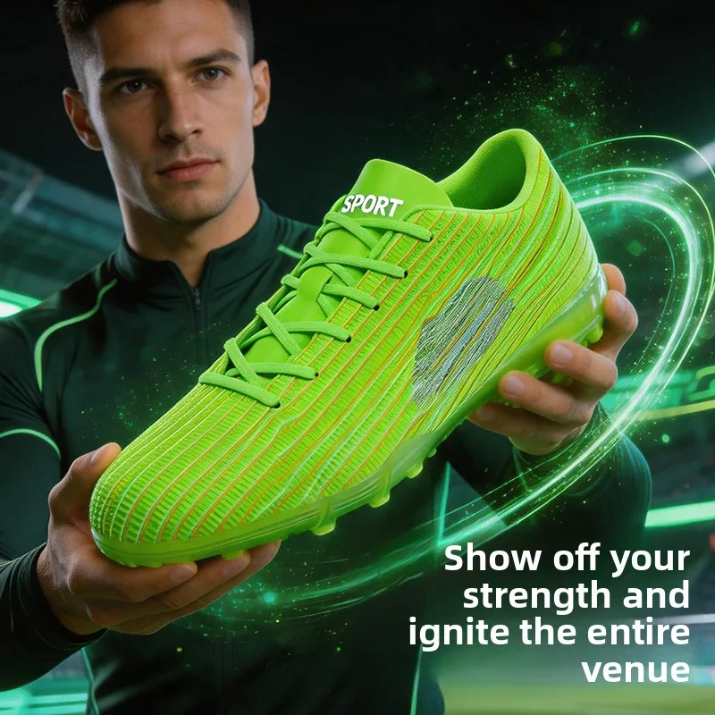 Multi Ground Youth Football Cleats Thick Wear Resistant Studs, Stable Grip for Youth Team Grass Training Daily Practice
Multi Ground Youth Football Cleats Thick Wear Resistant Studs, Stable Grip for Youth Team Grass Training Daily Practice