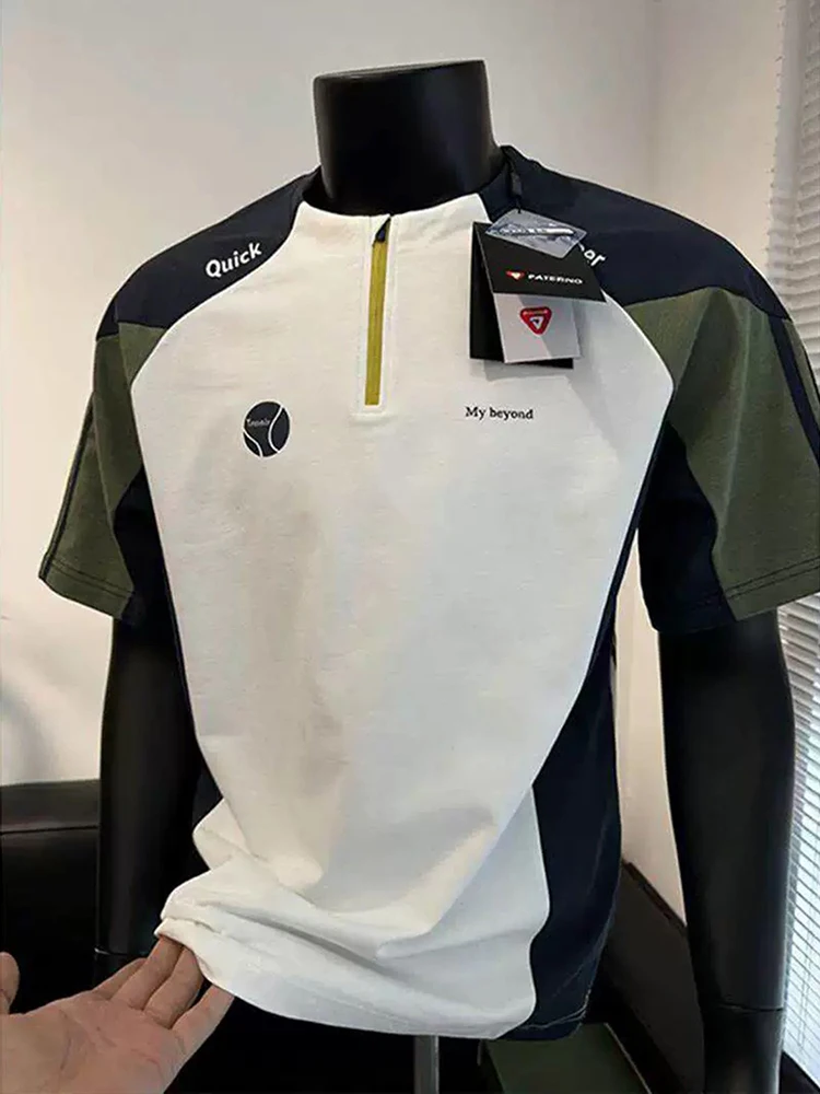 American Style Half Zip Quick Dry Short Sleeve Men's Summer Fitness Training Cool Feeling T-Shirt Outdoor Sports Cycling Cool...
American Style Half Zip Quick Dry Short Sleeve Men's Summer Fitness Training Cool Feeling T-Shirt Outdoor Sports Cycling Cool...
