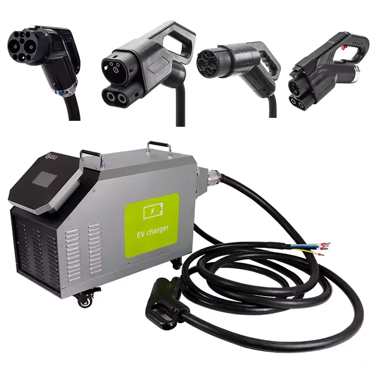 20kW DC fast charger Movable EV Charger GBT EV connector Fast DC EV Charging Station 15KW-60KW New CCS2 CCS1 CHAdeMO Compatible
20kW DC fast charger Movable EV Charger GBT EV connector Fast DC EV Charging Station 15KW-60KW New CCS2 CCS1 CHAdeMO Compatible