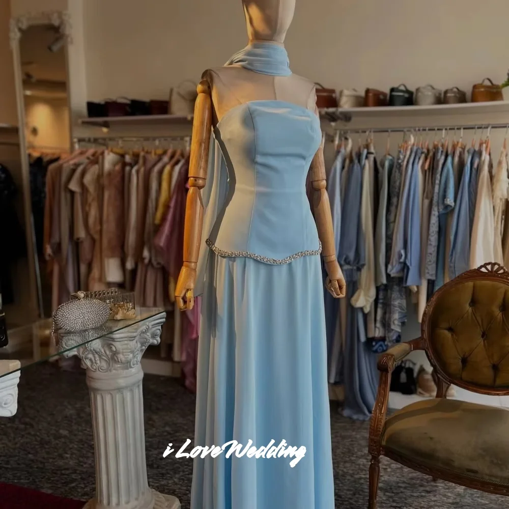 Blue Strapless Evening Dresses 2025 Satin Sleeveless A-Line Beaded Floor-Length Pleated Prom Dress Wedding Party Dress Customize 
Blue Strapless Evening Dresses 2025 Satin Sleeveless A-Line Beaded Floor-Length Pleated Prom Dress Wedding Party Dress Customize