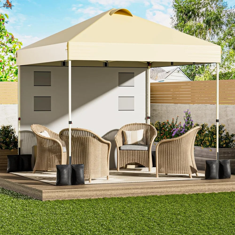 10'x10' Pop Up Canopy Tent Outdoor Sun Shade Garden Instant Canopy with Pockets Sidewall,4 Ropes, 8 Stakes,4 Weight Bags Esay Up
10'x10' Pop Up Canopy Tent Outdoor Sun Shade Garden Instant Canopy with Pockets Sidewall,4 Ropes, 8 Stakes,4 Weight Bags Esay Up