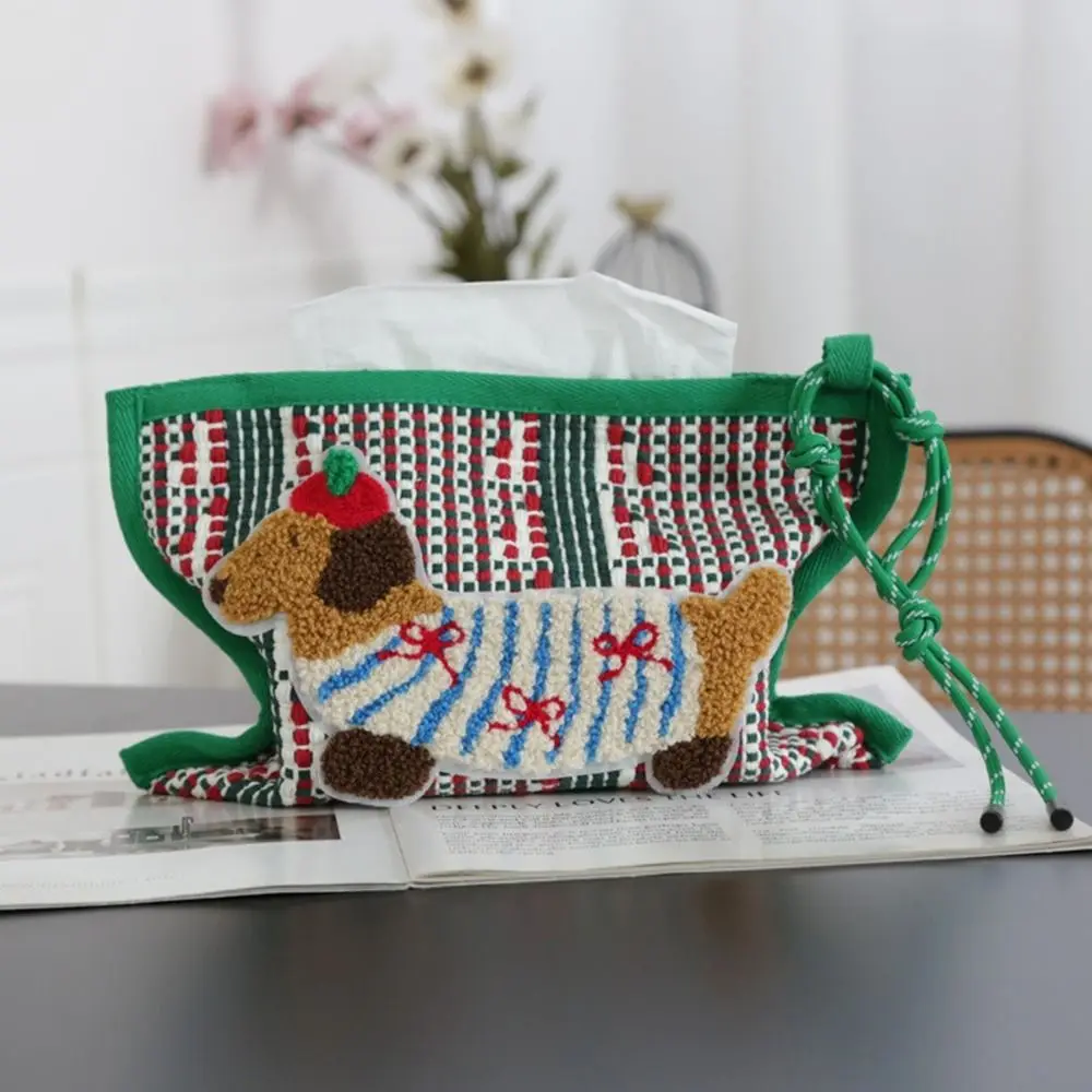 Creative Cotton Thread Dachshund Tissue Box Hanging Cute Woven Tissue Bag Rustic Style Decorative Paper Towel Bag Living Room
Creative Cotton Thread Dachshund Tissue Box Hanging Cute Woven Tissue Bag Rustic Style Decorative Paper Towel Bag Living Room
