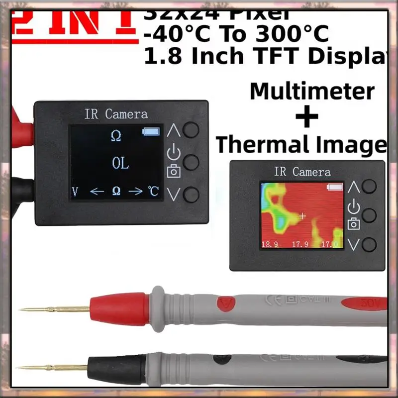 BAAZ HOT Инфракрасный тепловизор TFT-экран Инфракрасный тепловизор 32X24 пикселей Точки Инфракрасная камера с датчиком температуры
BAAZ HOT Инфракрасный тепловизор TFT-экран Инфракрасный тепловизор 32X24 пикселей Точки Инфракрасная камера с датчиком температуры