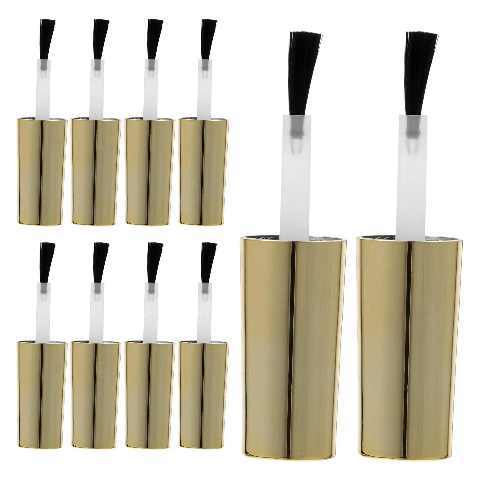 10pcs Golden Nail Polish Replacement Brush 10ml Lightweight Durable Reusable Nail Bottle Caps With Brush Shops Beauty Tools
10pcs Golden Nail Polish Replacement Brush 10ml Lightweight Durable Reusable Nail Bottle Caps With Brush Shops Beauty Tools