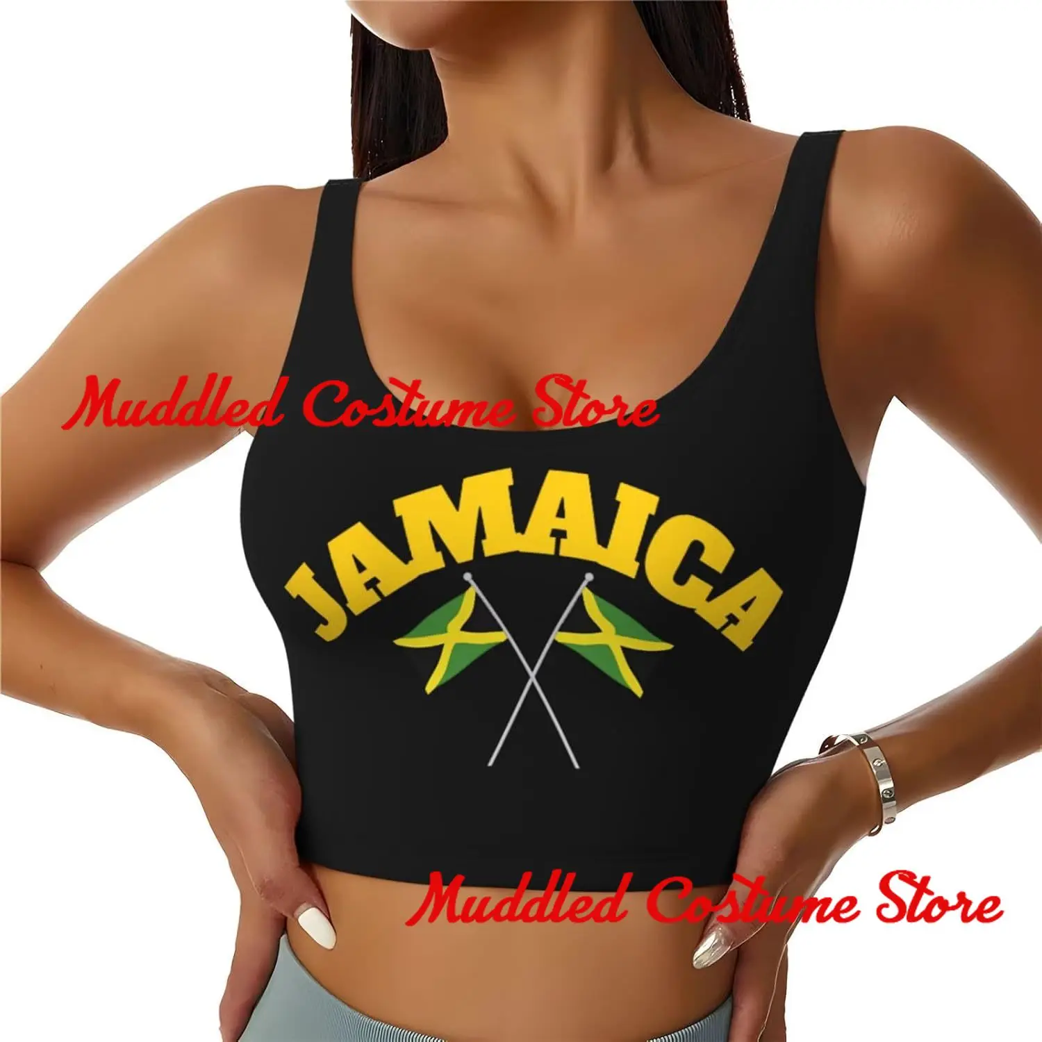 Womens Sports Bra Crop Top Removable Jamaica Padding High Impact Sports Vest Tank Top for Yoga Gym Running Fitness
Womens Sports Bra Crop Top Removable Jamaica Padding High Impact Sports Vest Tank Top for Yoga Gym Running Fitness