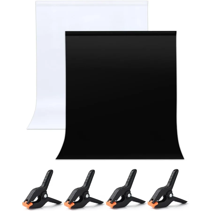 UTEBIT 3FTX5FT Black White Backdrop with 4 Spring Clamps 2in1 Double Sided Background for Photography Black White Photo Backdro
UTEBIT 3FTX5FT Black White Backdrop with 4 Spring Clamps 2in1 Double Sided Background for Photography Black White Photo Backdro