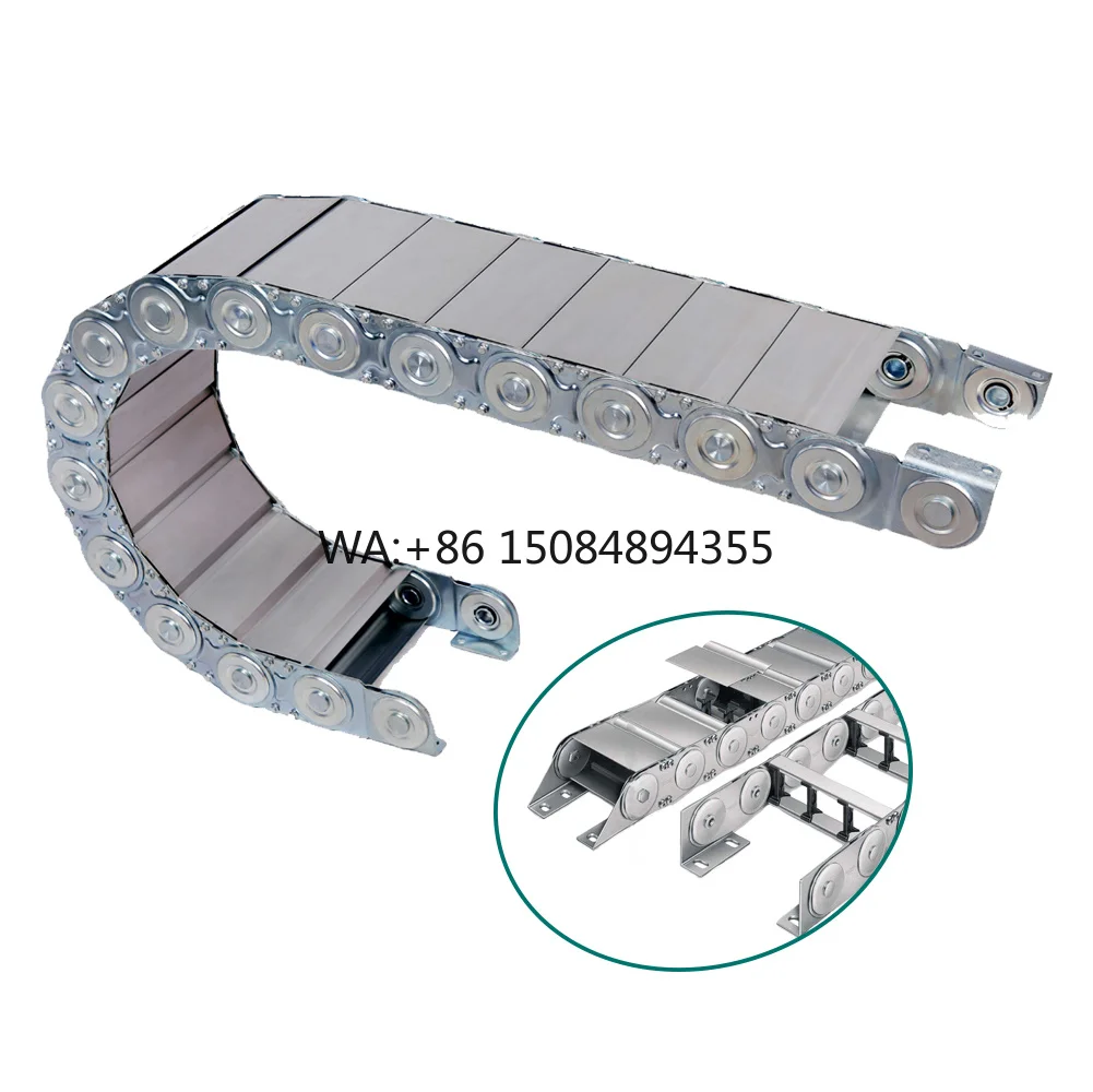 TLG 75 Closed Type High Flexible Steel Drag Chain CNC Machine Metal Cable Carriers
TLG 75 Closed Type High Flexible Steel Drag Chain CNC Machine Metal Cable Carriers