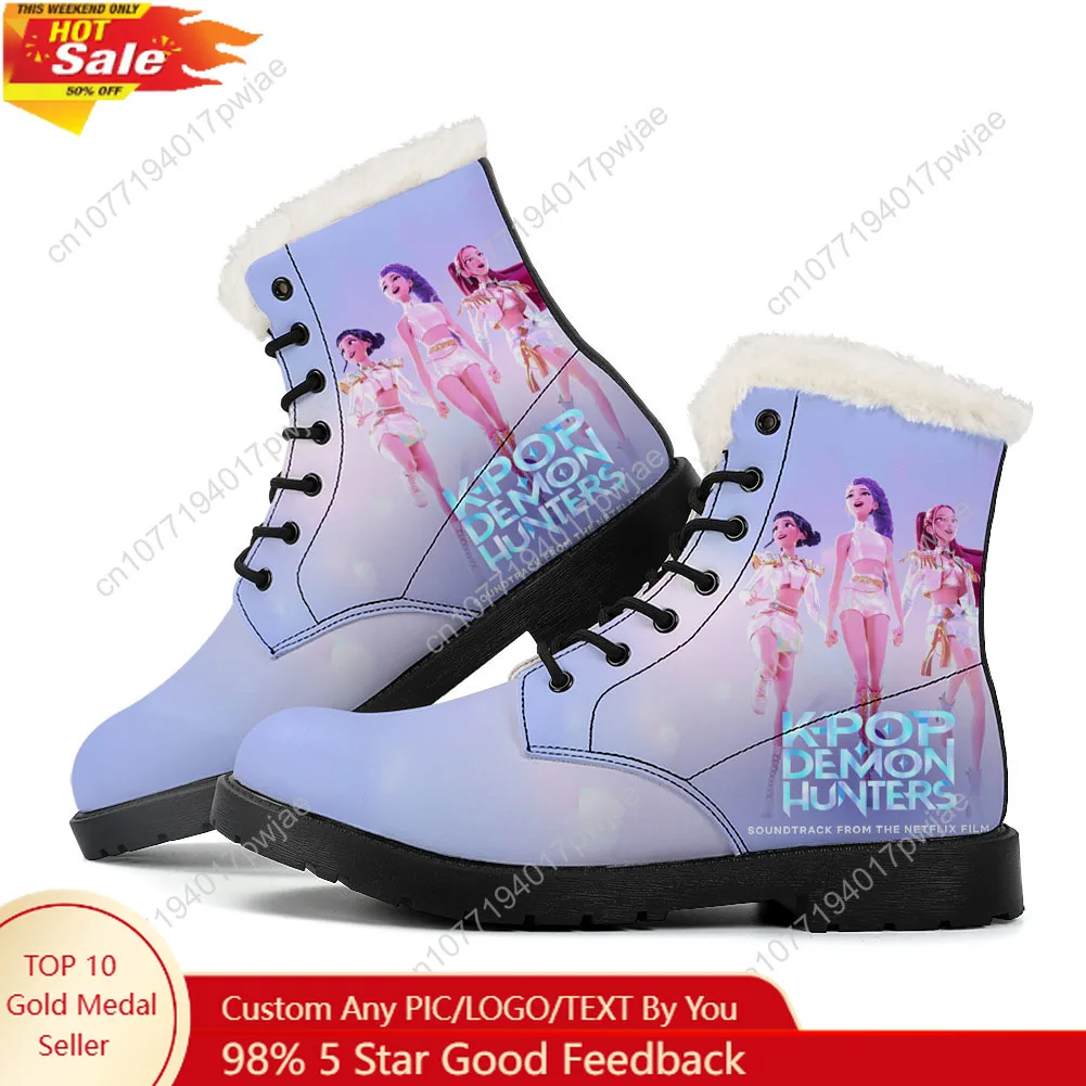 KPop Demon Hunters Plush Boots Mens Womens Teenager Shoes Outdoor Casual Boot Light Couple High quality Customize Boots 
KPop Demon Hunters Plush Boots Mens Womens Teenager Shoes Outdoor Casual Boot Light Couple High quality Customize Boots
